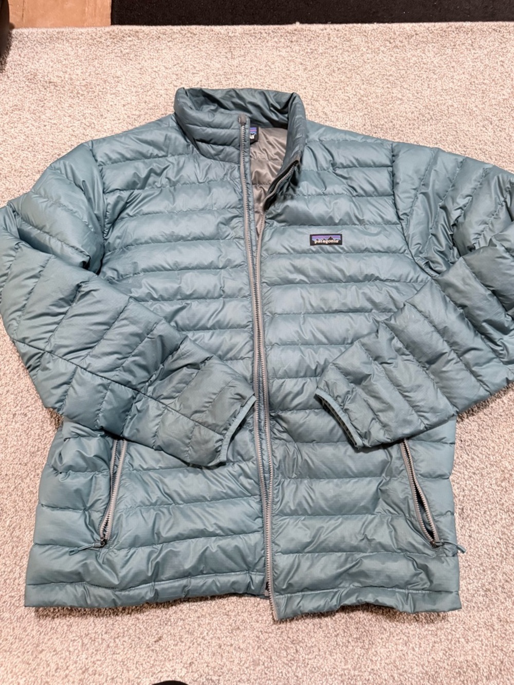 Patagonia Men’s  Down Jacket in Slate Blue-Green